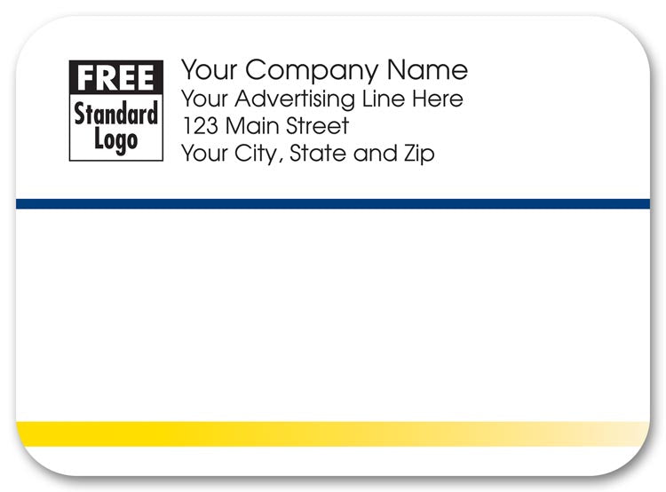 58255 Rectangular Mailing Label w/Navy...