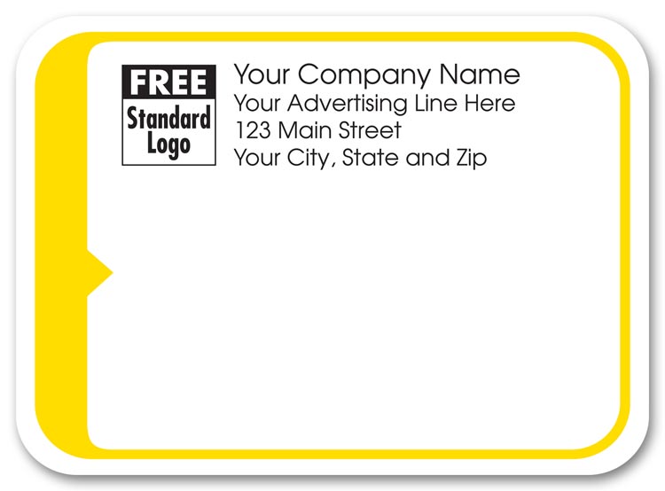 58259 Rectangular Mailing Label w/Yellow...