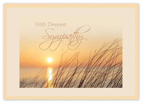 5EH122 Genuine Beauty Sympathy Cards 7 7/8 x 5 5/8"