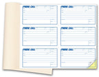 6 Phone Message Book with Carbons 11 x 8 1/2" overall 5 x 2 13/16" Detached