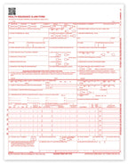 60150X CMS 1500 Laser Sheet Insurance Claim Form Version 02/12 8 1/2 x 11"