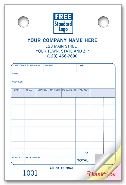 609SW Register Forms Small Classic...