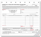 6205 Bills of Lading Small Carbonless 8 1/2 x 7"