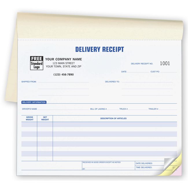 6223 Delivery Receipts Booked 8...