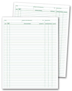 6263 Service & Account Records 8 1/2 x 11"