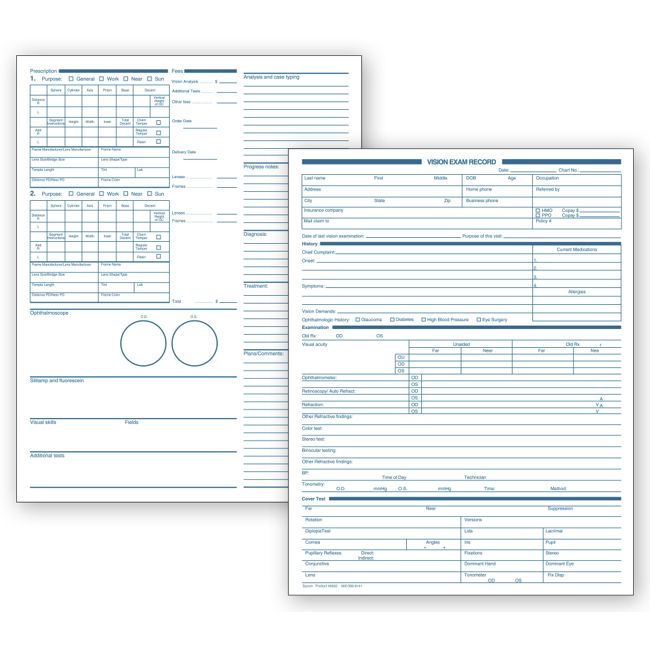 6502 Optometry Vision Exam Records...