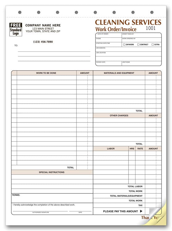 6527 Cleaning Company Contract Work...