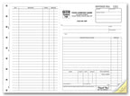 6545 Work Orders Side Stub Carbonless Large Format 11 x 8 1/2"