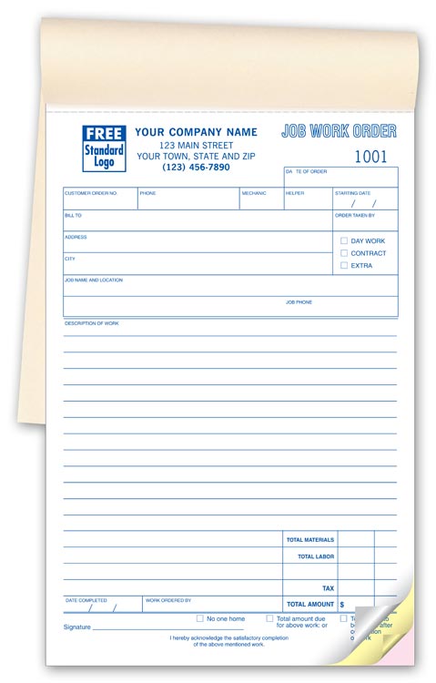 6558B Job Work Orders Booked...