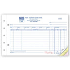 657 Auto Parts Sales Order Small with Side Stub 8 1/2 x 5 2/3"