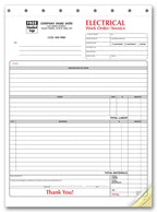 6574 Electrical Forms Work Orders 8 1/2 x 11"