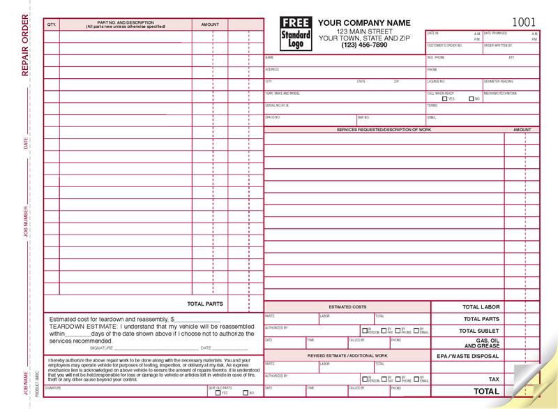 6583C Repair Orders California State...