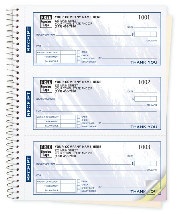 693T Cash Receipt Books Colors...