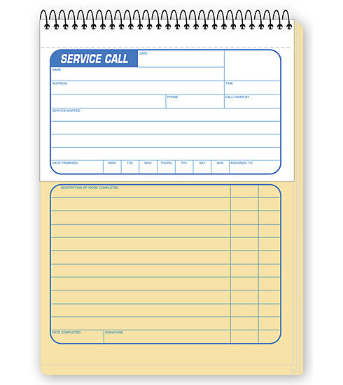 7 Service Call Slip Service...