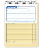 7 Service Call Slip Service Order Book 5 1/2 x 8"
