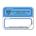 71 Mailing Labels Padded White & Blue 3 7/8 x 2 7/8"