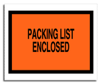 733 Packing List Envelope with Pressure Sensitive Backing 5 1/2 x 4 1/2"