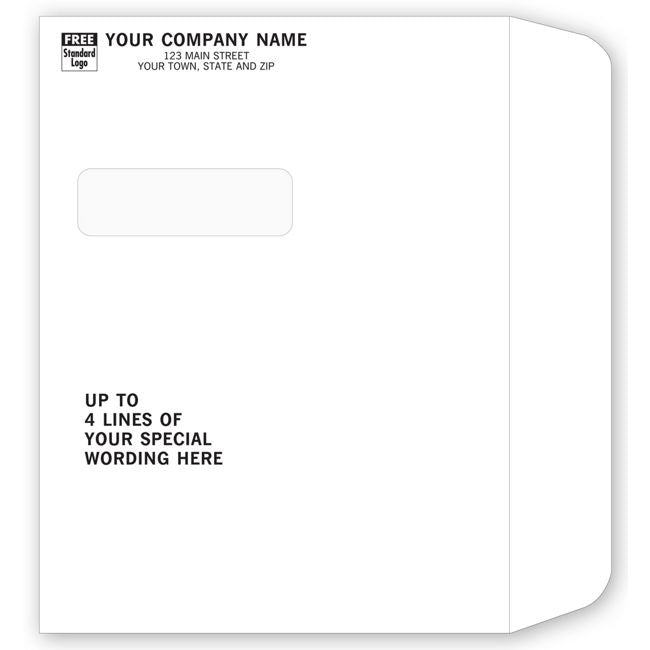 747 Booklet Envelope Single Window...