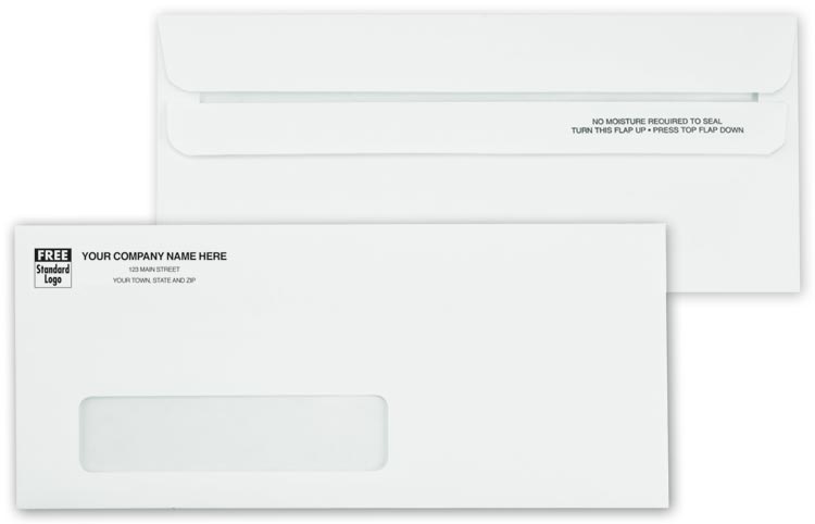 763 No.10 Envelopes Single Window...