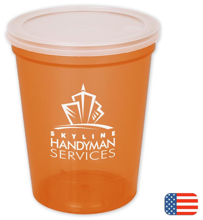 765442 16-oz. Stadium Cup w/lid...