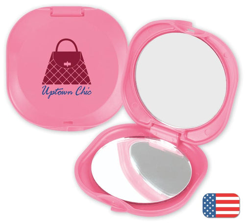 765515 Double Diva Compact Mirror 2 3/4h x 2 3/4w x 1/2"d