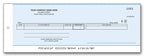 800NC Cash Disbursement Center Check Carbon 3 1/4 x 9 1/8"