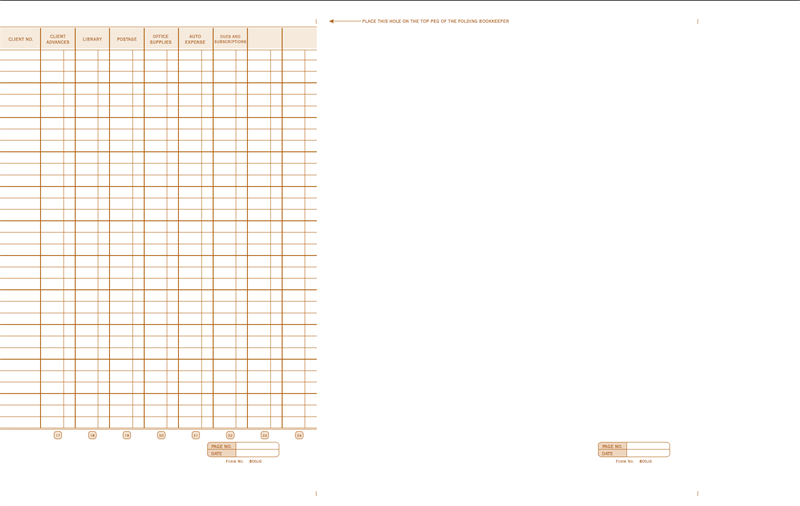 800JG Legal General Accounting Journal 24 1/2 x 11"