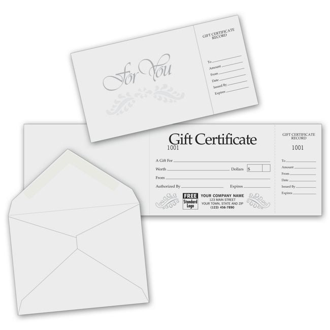 808 Gift Certificates Gray Foil...