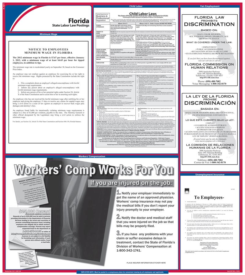 8971 State Labor Law Poster...