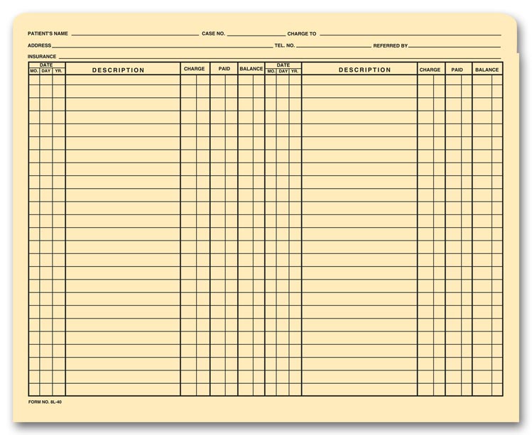8L40 Top Tab File Pockets...