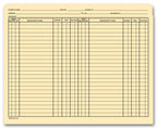 8L40 Top Tab File Pockets Manila 11pt Pre Printed 2 Column 9 1/2 x 11 3/4"