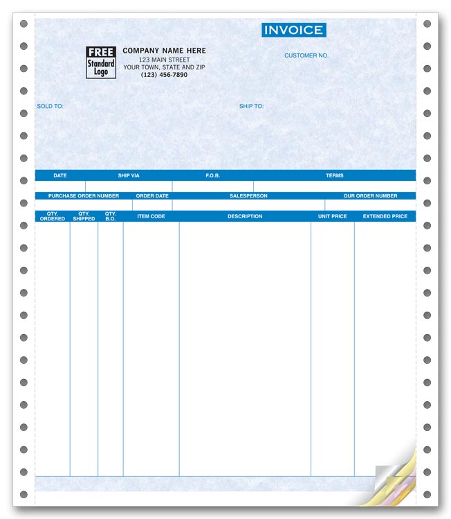9044G Invoices Continuous Parchment 8...