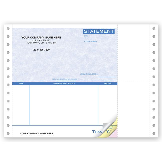 9060G Continuous Statement Parchment 8...