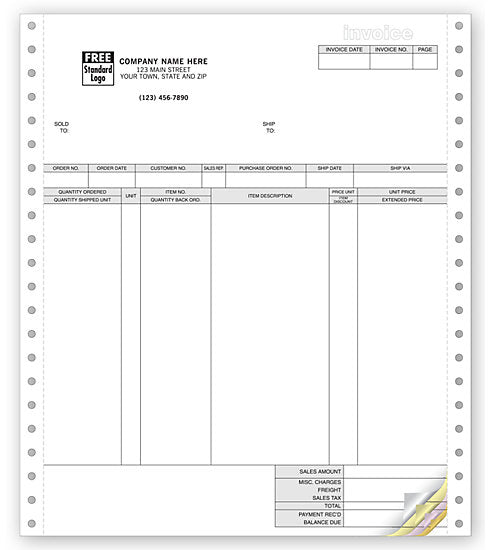 9138 Invoices Continuous Classic 8...