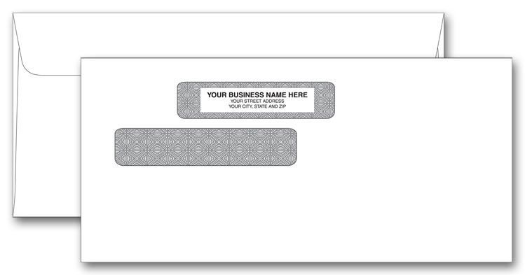 91506 Double Window Confidential Envelope...