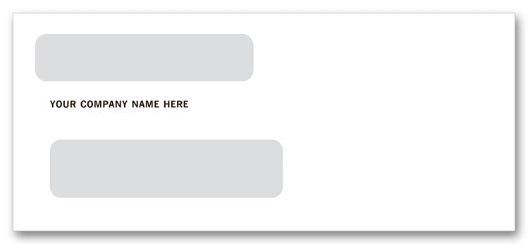 91564 Double Window Confidential Envelope...