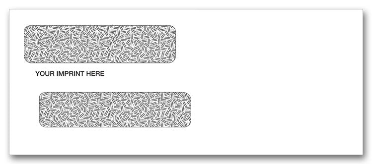 91663 Double Window Confidential Envelope...