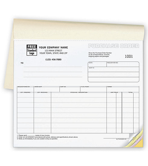 91B Purchase Orders Classic Small Booked 8 1/2 x 7"