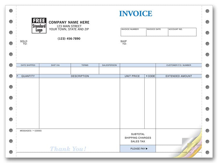 9206 Invoices Continuous Image 8...