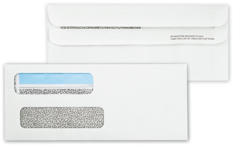 92502 Double Window Envelope Self...