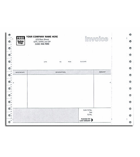 9296 Continuous Non Inventory Invoice...