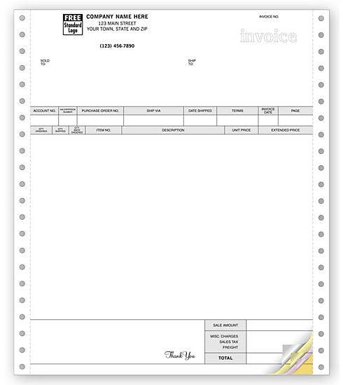 9318 Invoices Continuous Classic 8...