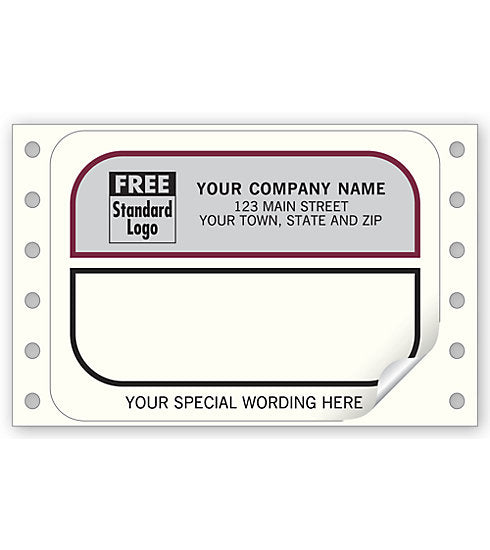9374 Mailing Labels Continuous White...