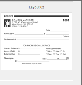 Layout 2 (Next Appt Schedule)