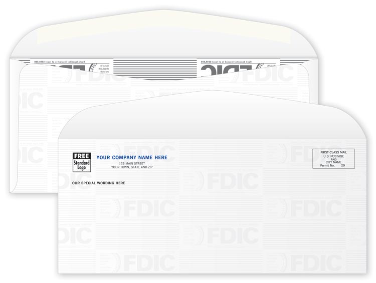 96301 #10 FDIC Tint Envelope...