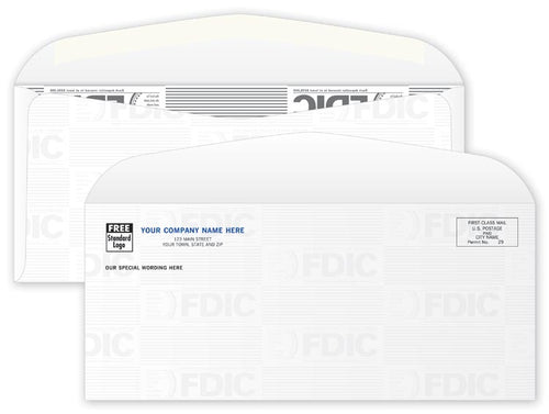 96301 #10 FDIC Tint Envelope 9 1/2 x 4 1/8"