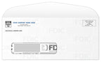 96302 24# White FDIC Tint #10 Window Envelope 9 1/2 x 4 1/8"