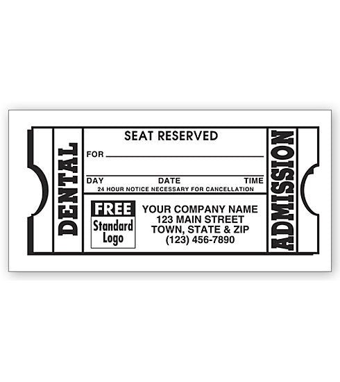 AP202 Dental Appointment Card Imprinted...