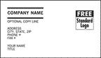 BC600-GL5 Preferred Business Cards 1 or 2 ink colors textured stocks 3 1/2 x 2"