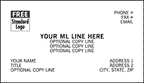 BC600-LS1 Preferred Business Cards 1 or 2 ink colors textured stocks 3 1/2 x 2"